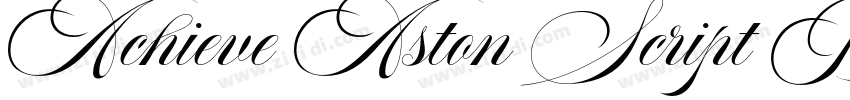 Achieve Aston Script Bold字体转换
